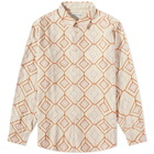 A Kind of Guise Men's Flores Shirt in Beige Diamond