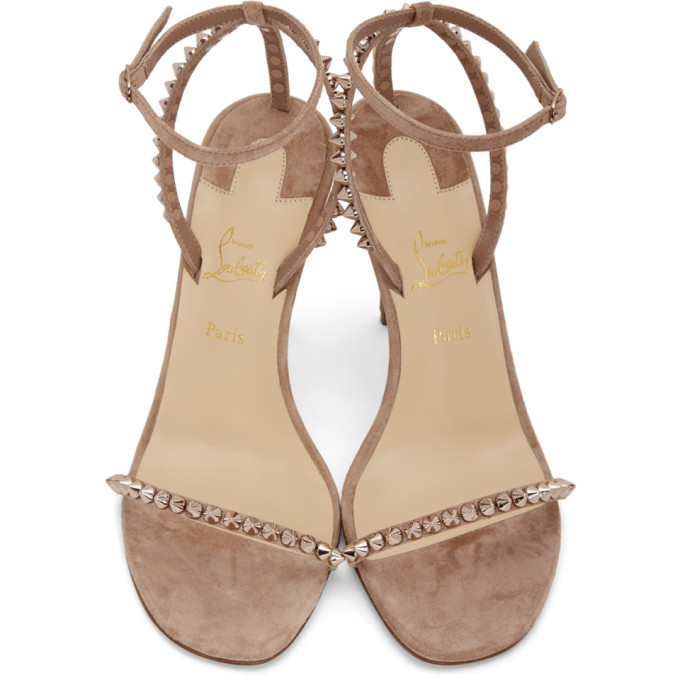 Christian Louboutin Beige So Me 100 Sandals