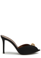 Giuseppe Zanotti Intriigo Cocktail 90 Embellished Faille Mules Black
