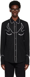KOZABURO Black Western Shirt