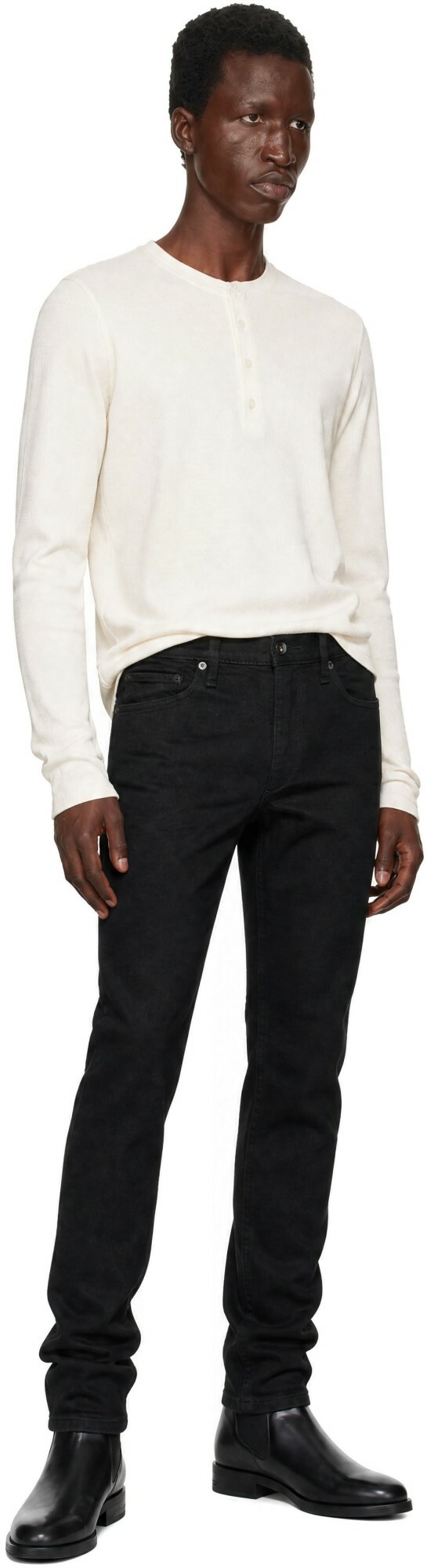 rag & bone Black Fit 2 Slim Jeans