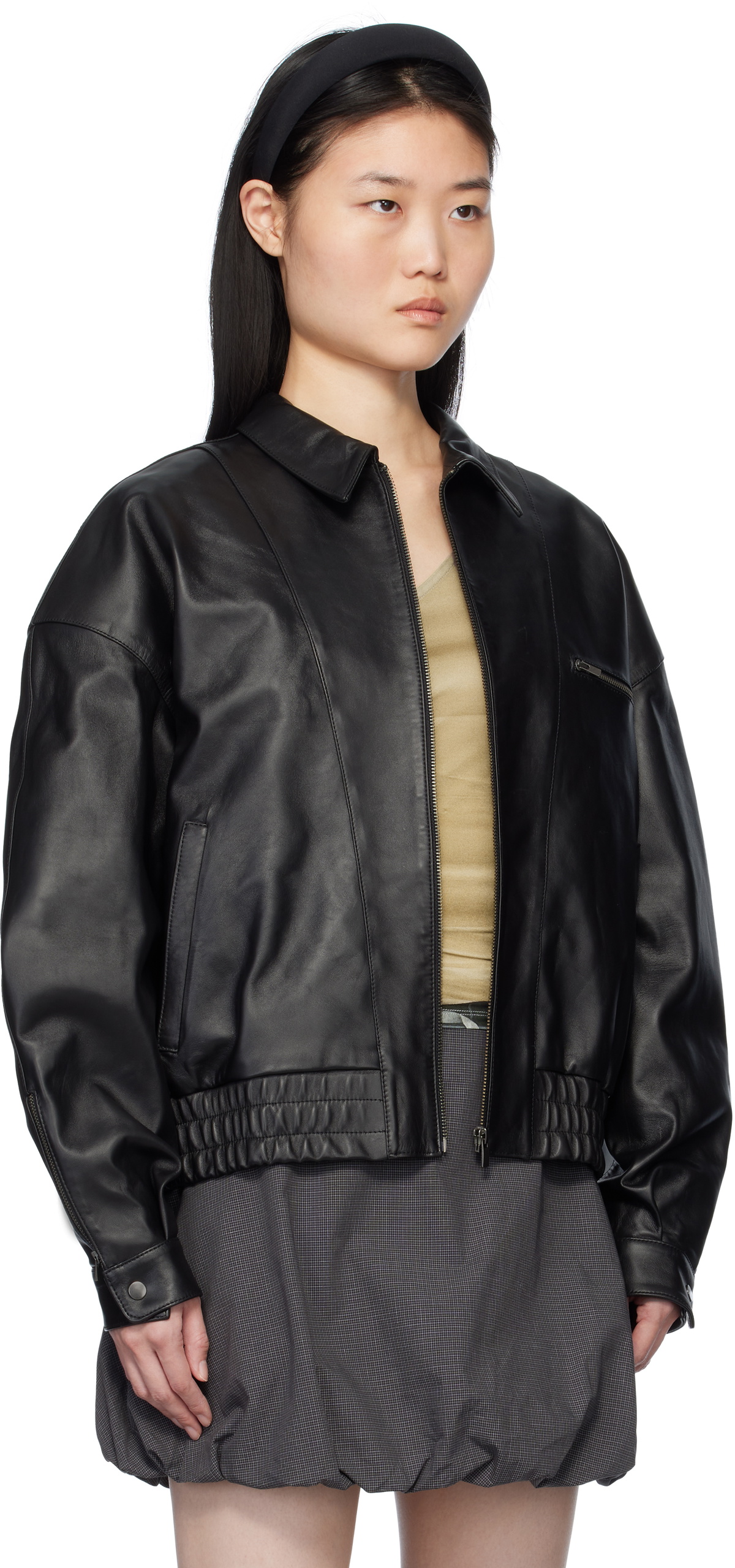 Paloma Wool Black Lora Leather Jacket Paloma Wool