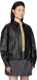 Paloma Wool Black Lora Leather Jacket