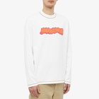 Jacquemus Men's Long Sleeve Paste Logo T-Shirt in White