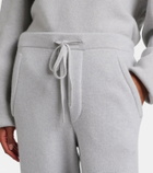 God's True Cashmere Cashmere straight pants with rose quartz