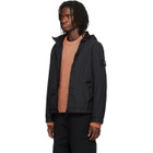 Stone Island Black 4100001 Crinkle Reps NY Jacket