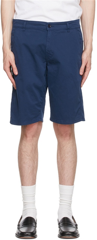Photo: ASPESI Blue Cotton Shorts