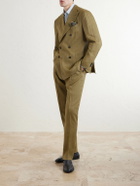 Boglioli - Wool and Linen-Blend Straight Leg Trousers - Green