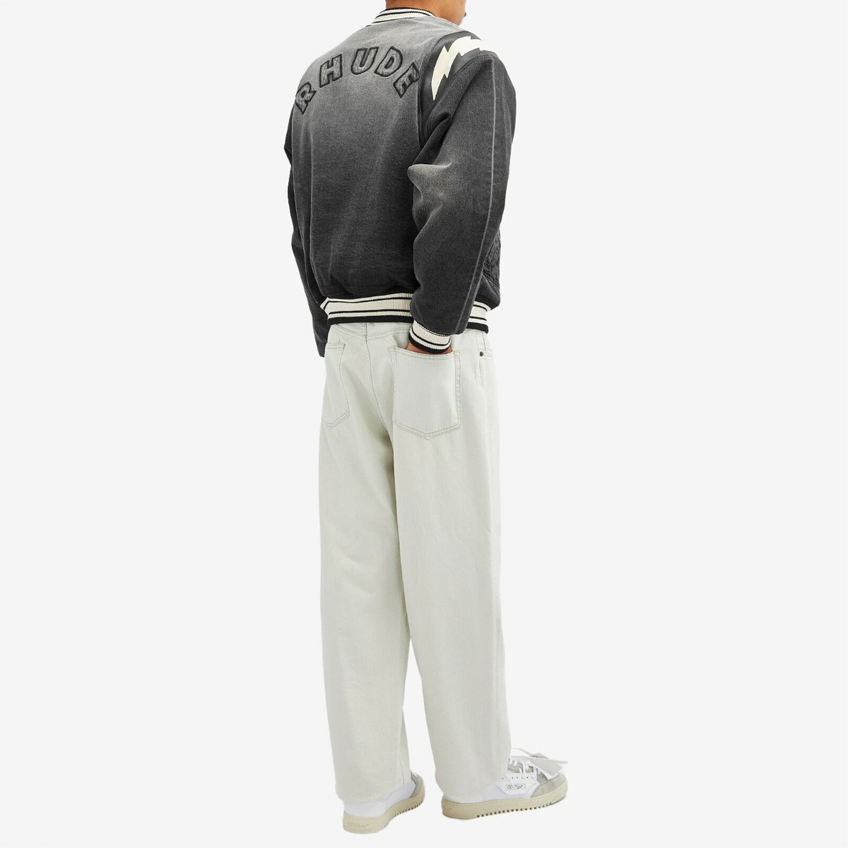 Rhude Men's Lighting Bomber Jacket in Black