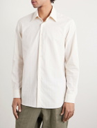 Lardini - Striped Cotton-Poplin Shirt - Neutrals