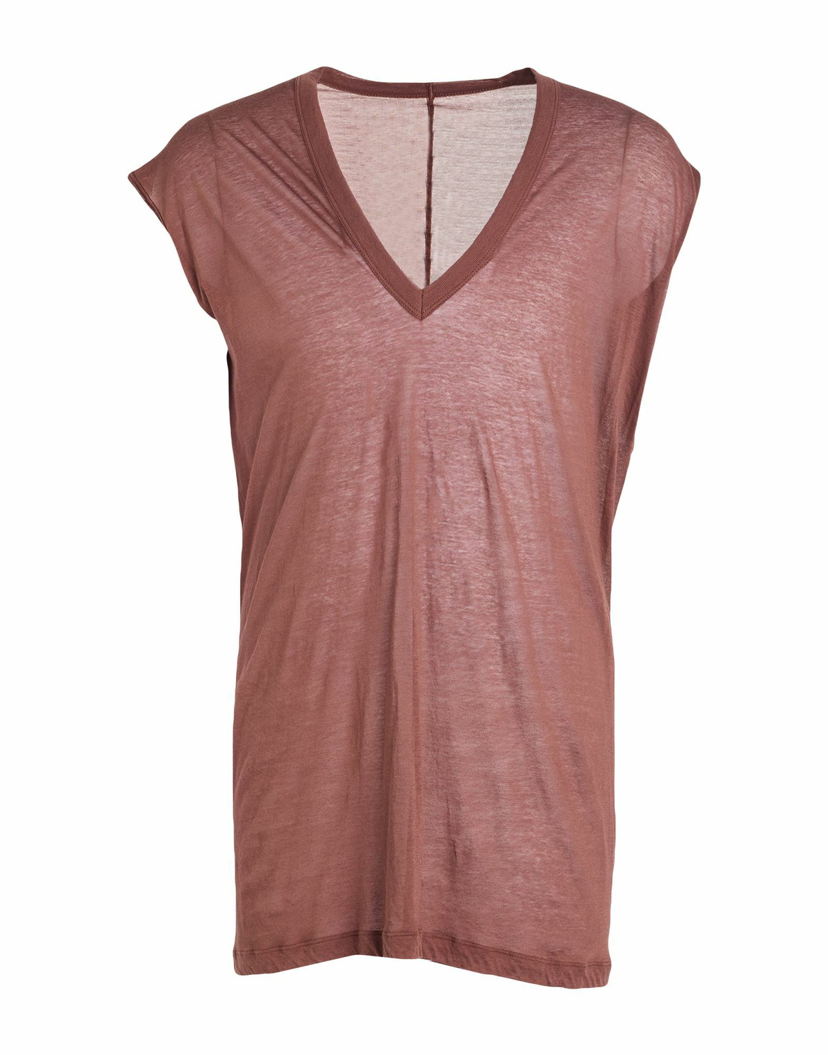 Rick Owens Mens T-shirt Chocolate in Brown