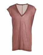 Rick Owens Mens T-shirt Chocolate in Brown
