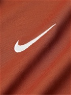 Nike Tennis - NikeCourt Logo-Embroidered Dri-FIT Tennis Polo Shirt - Brown