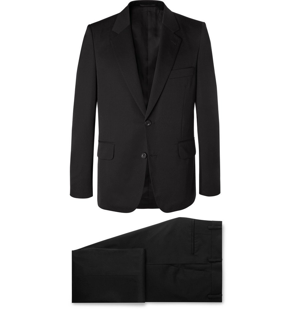 The Row Black David Slim Fit Wool Twill Suit Black The Row