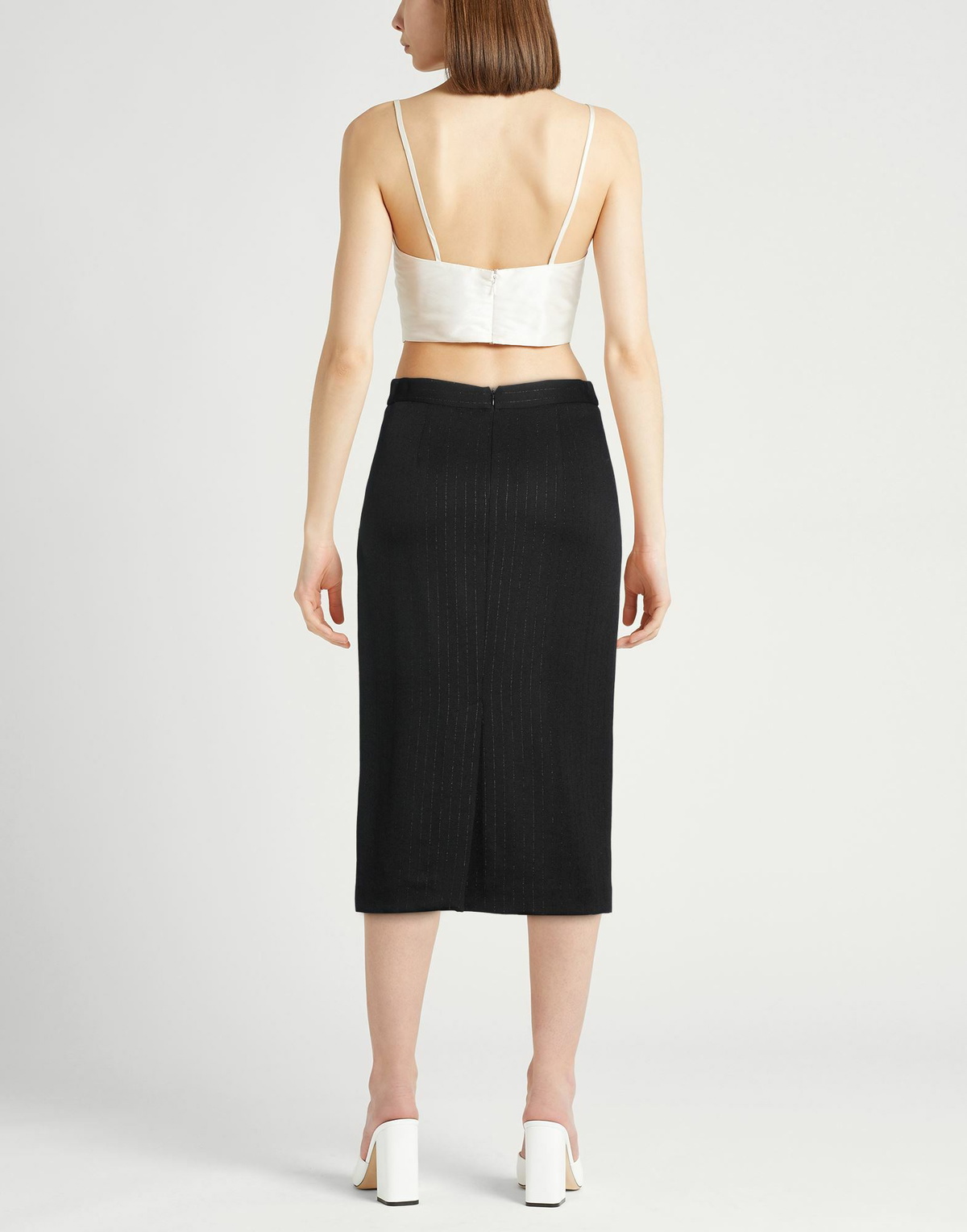 Jucca Womens Midi skirt in Black