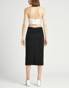 Jucca Womens Midi skirt in Black