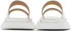 Marsèll White Intagliato Sandals