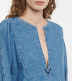 Valentino Cotton chambray kaftan