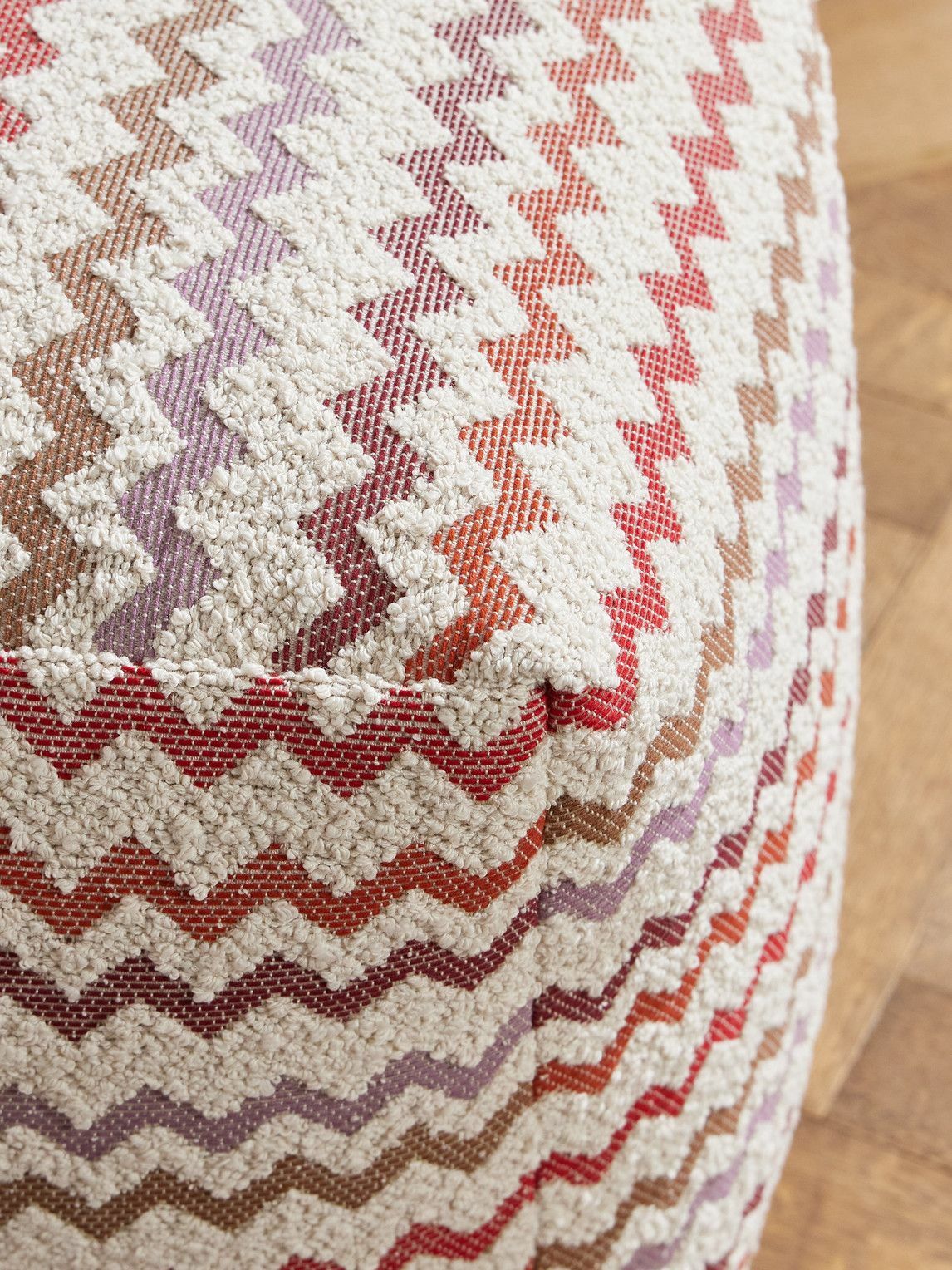 Missoni Home - Capri Striped Canvas-Trimmed Bouclé Ottoman