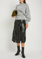 A.W.A.K.E Mode Draped Cotton Sweatshirt Grey