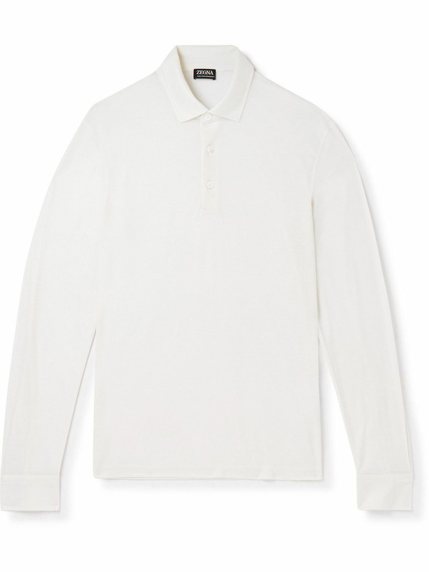 Photo: Zegna - Wool Polo Shirt - White