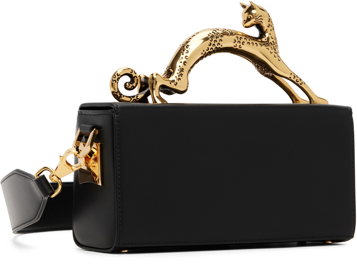 Lanvin Black Pencil Cat Bag