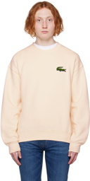 Lacoste Off-White Loose Fit Sweatshirt