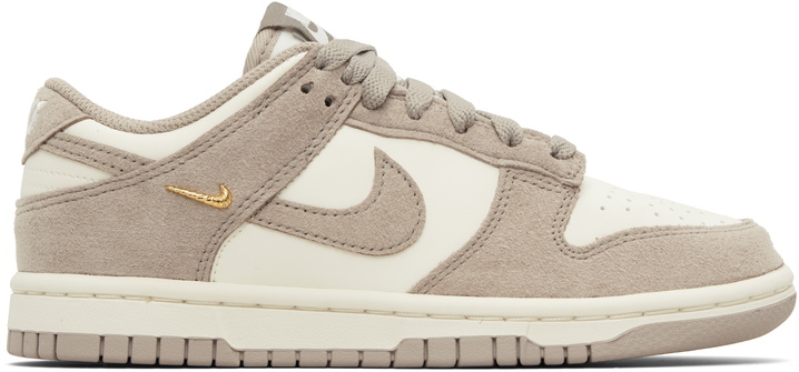 Photo: Nike Taupe & White Dunk Low Sneakers