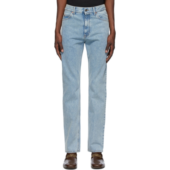 Photo: Gucci Blue Stone Bleach Regular Fit Jeans