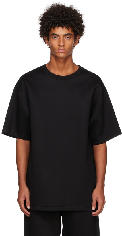 Photo: Helmut Lang Black Neoprene Logo T-Shirt