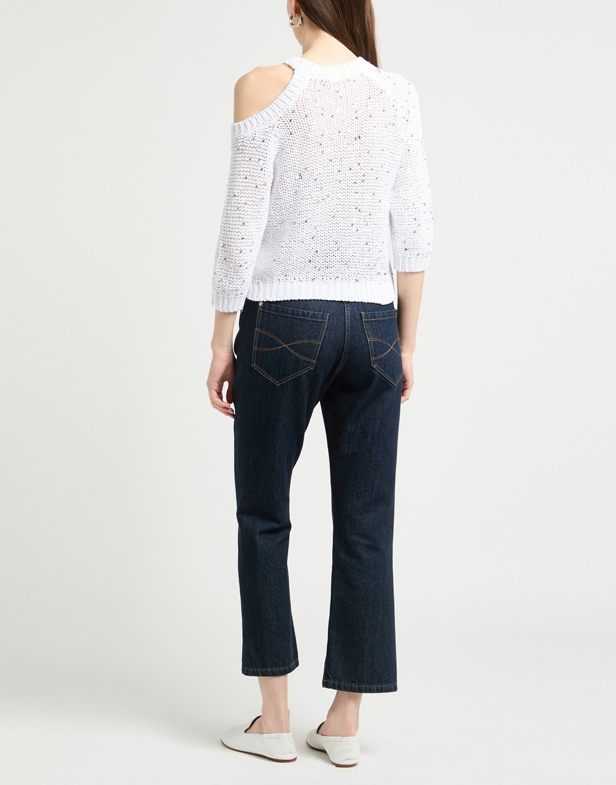 Peserico Womens Sweater in White