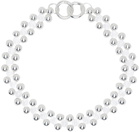 Lorette Colé Duprat Silver Trinity Ras De Cou Necklace