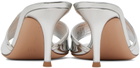 Gianvito Rossi Silver Lucrezia 70 Mules