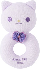 ANNA SUI MINI SSENSE Exclusive Baby Purple Cat Ring Rattle