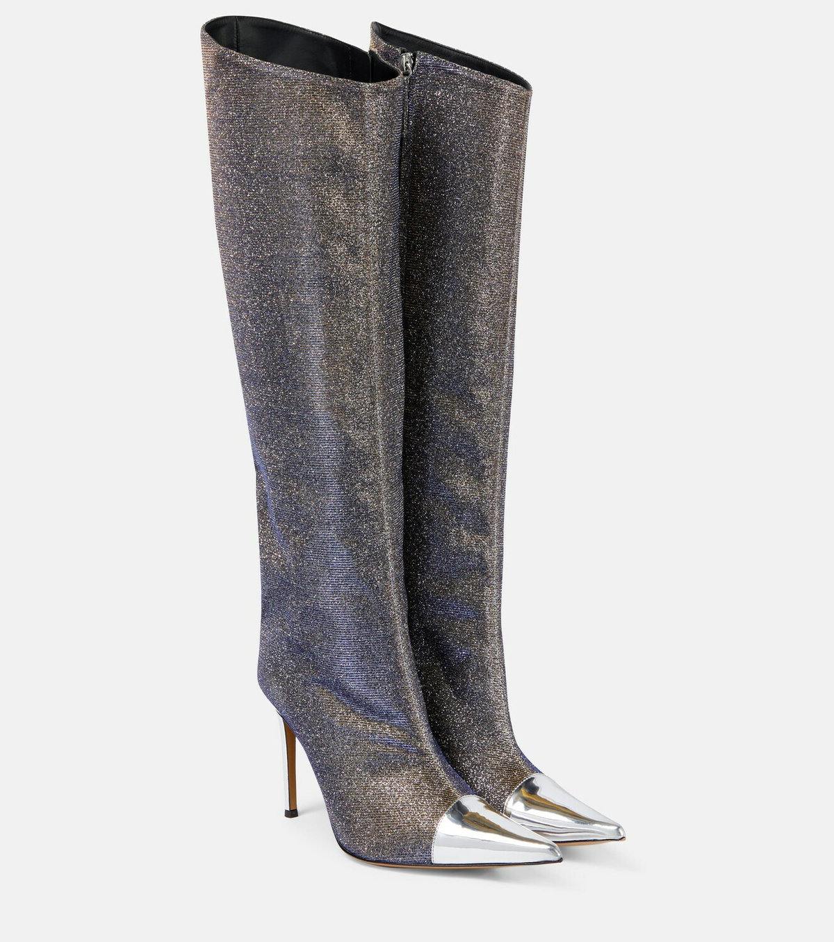 Alexandre Vauthier Metallic knee-high boots