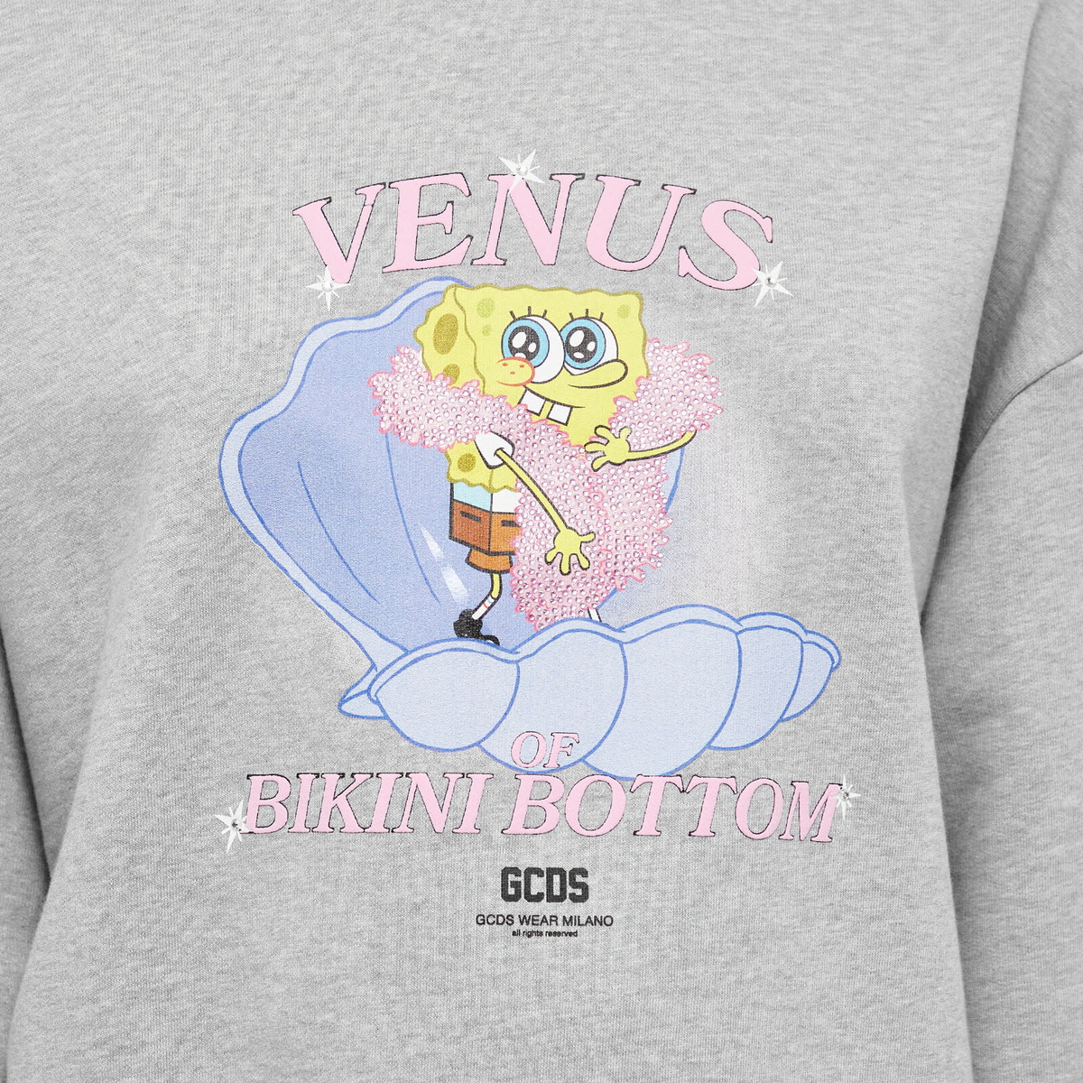 GCDS Women's x Spongebob Venus Sweater in Grey GCDS