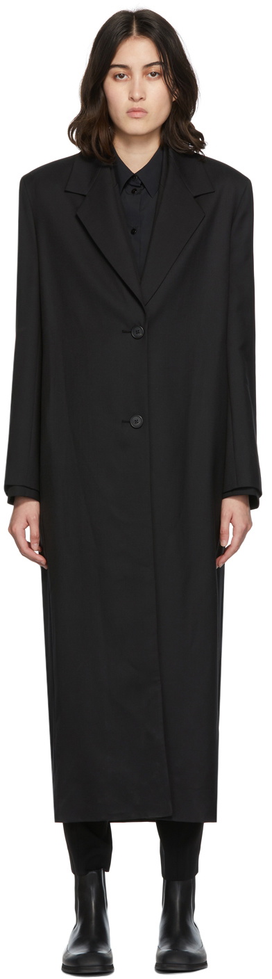 The Row Black Maeve Coat The Row