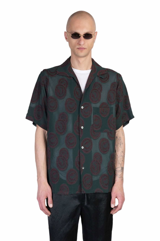 Photo: Needles Shirt In Green Rayon