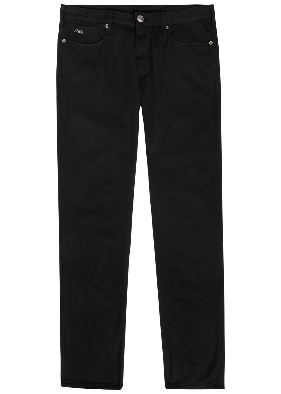 Emporio Armani Slim-leg Jeans Black