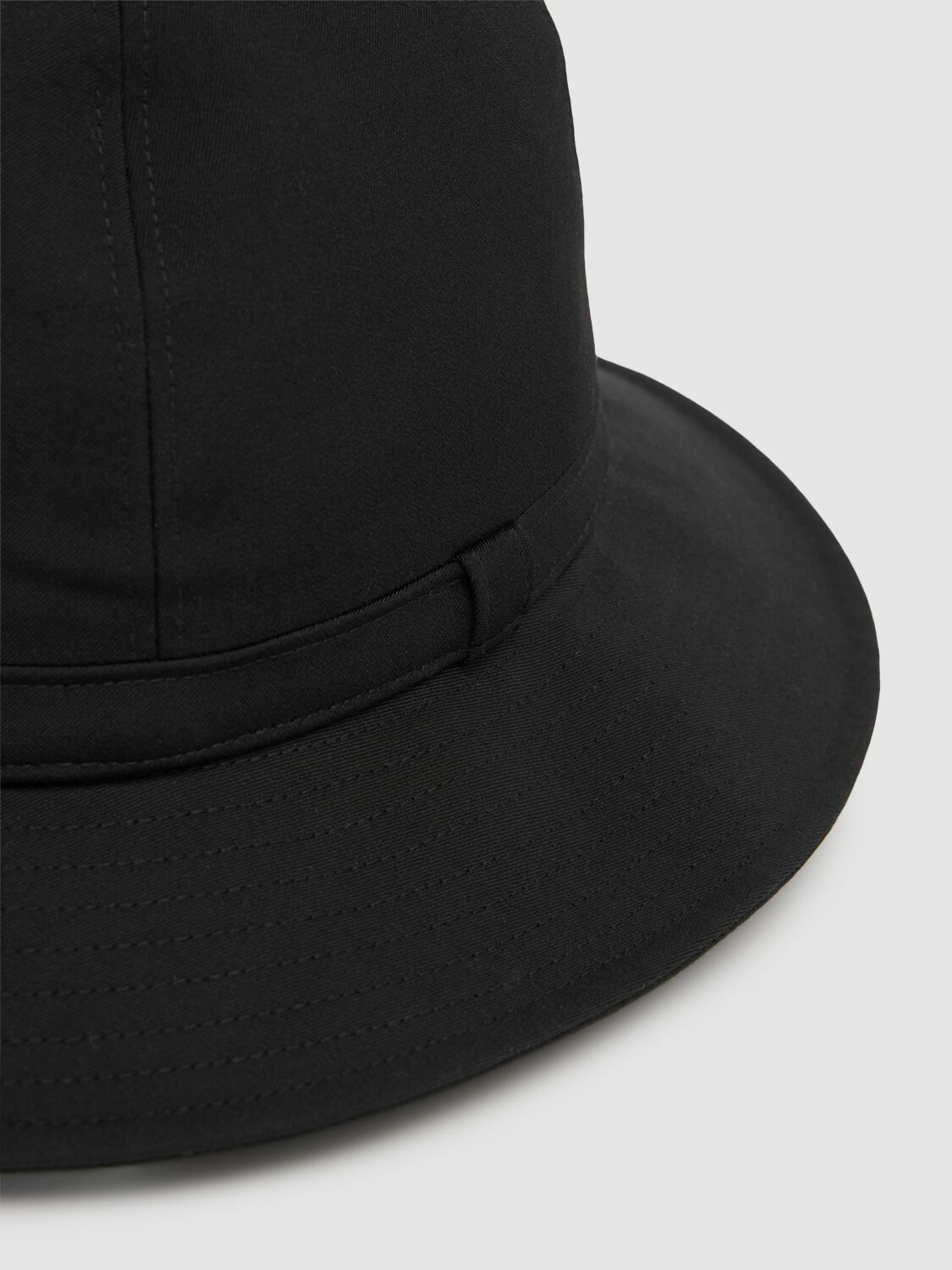 ヨウジ ヤマモト Wrinkled Gabardine Fedora hat