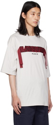 Lanvin Off-White Curb Lace T-Shirt