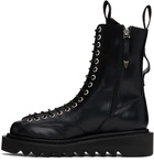 Toga Virilis Black Lace-Up Boots