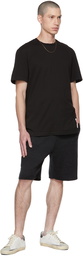 Golden Goose Black Embroidered Patch T-Shirt