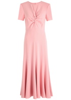 Roland Mouret Knotted Midi Dress Pink