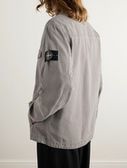 Stone Island - Logo-Appliquéd Cotton and Lyocell-Blend Canvas Jacket - Gray