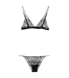 Oseree - Lace triangle bra and underwear set