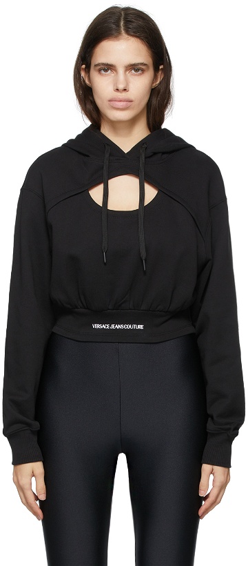 Photo: Versace Jeans Couture Black Cut-Out Hoodie