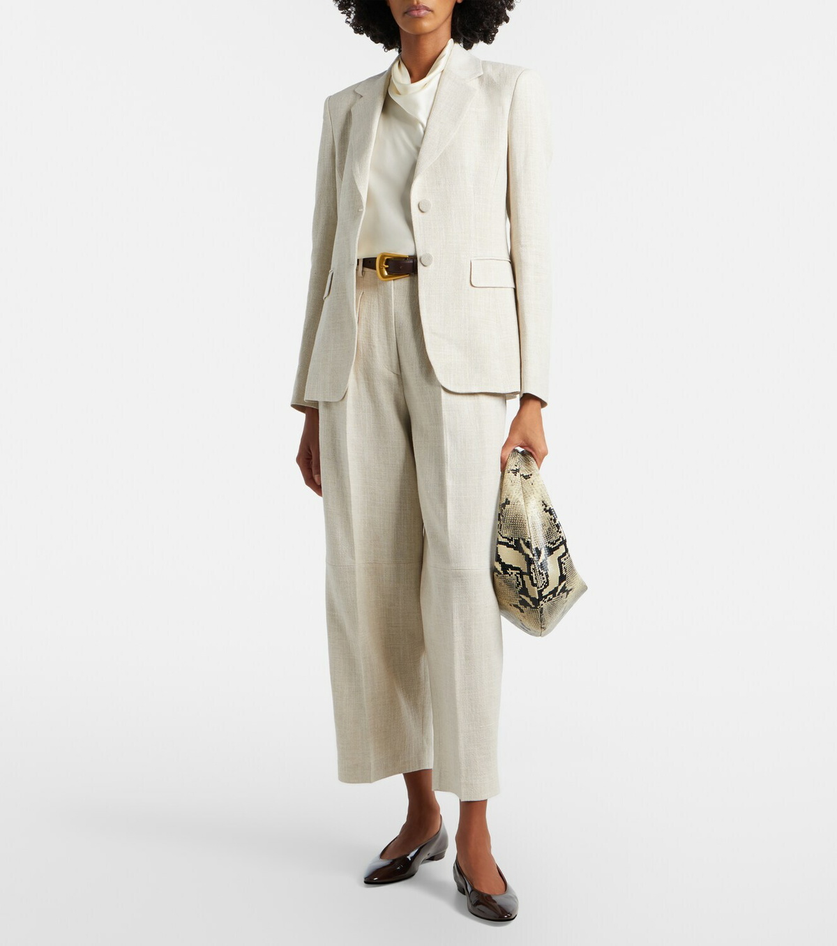 Altuzarra Dash cropped barrel-leg pants