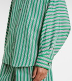 Loewe Double L striped cotton poplin shirt