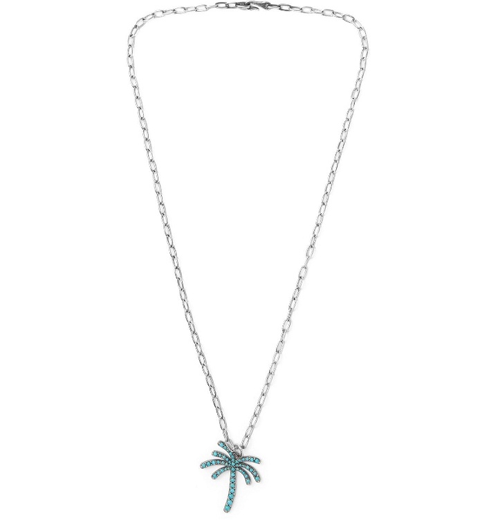 Photo: M.Cohen - Sterling Silver and Turquoise Necklace - Silver